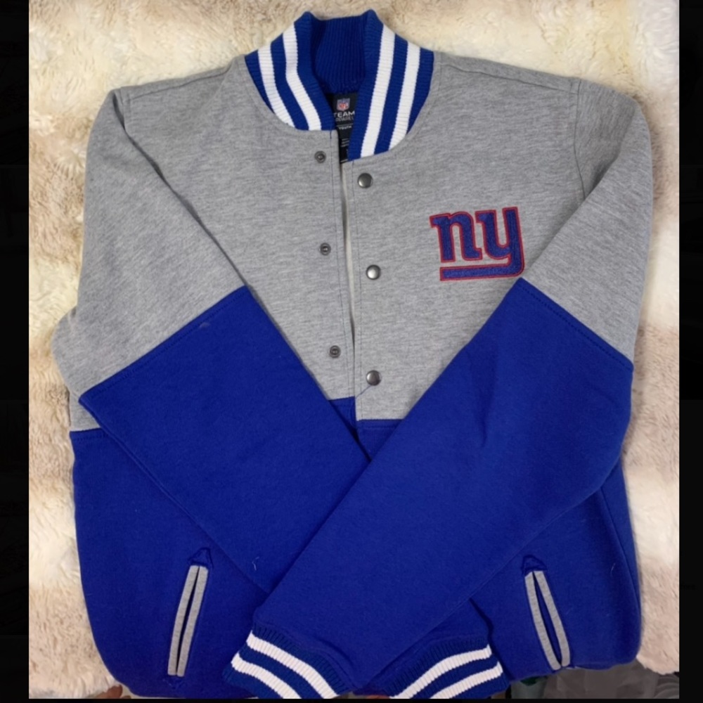 New York Giants bomber button varsity jacket